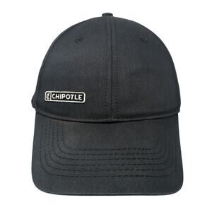 Chipotle Strapback Hat Black One Size Adjustable Crew Employee Uniform
